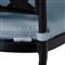 Provance Blue Sunbrella Ancient Earth Black Outdoor Dining Chair
