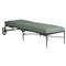 Roma Green Sunbrella Slate Grey Aluminum Outdoor Chaise Lounge