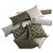 Averie Modern Classic Green Indoor Outdoor Lumbar Pillow - 14x24