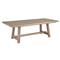 Sophia Coastal Beach Brown Teak Rectangular Outdoor Dining Table - 84&quot;