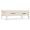Asher French Country Cream Oak Rectangular Storage Coffee Table