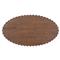 Lillian Modern Classic Brown Mango Wood Ribbed Oval Coffee Table