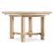 Nigel Coastal Beach Light Oak Round Extendable Dining Table - 54-74&quot;