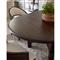 Nigel Coastal Beach Dark Oak Round Extendable Dining Table - 54-74&quot;