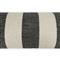 Vida Coastal Beach Black Striped Indoor Outdoor Lumbar Pillow - 12x24