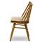 Lara Rustic Lodge Beige Striped Oak Windsor Dining Side Chair