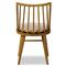 Lara Rustic Lodge Beige Striped Oak Windsor Dining Side Chair