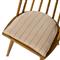 Lara Rustic Lodge Beige Striped Oak Windsor Dining Side Chair