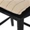 Lara Rustic Lodge Beige Striped Black Oak Windsor Counter Stool