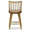 Lara Rustic Lodge Beige Striped Brown Oak Windsor Counter Stool