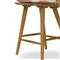 Lara Rustic Lodge Beige Striped Brown Oak Windsor Counter Stool