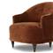 Mariel French Country Rust Velvet Tufted Chair