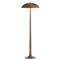 Fleetwood Mid Century Modern Vintage Brass Aluminum Floor Lamp