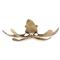 Farah Coastal Beach Vintage Brass Semi Flush Mount
