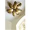 Farah Coastal Beach Vintage Brass Semi Flush Mount