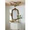 Farah Coastal Beach Vintage Brass Semi Flush Mount