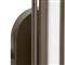 Inset Modern Bronze Steel Frosted Glass Outdoor Sconce