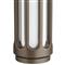 Inset Modern Bronze Steel Frosted Glass Outdoor Sconce