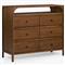 Abdiel Modern Classic Walnut Oak Wood Double Dresser