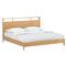 Abdiel Modern Classic Oak Wood Bed - Queen
