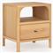 Abdiel Modern Classic Oak Wood Nightstand