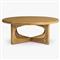 Arley Modern Classic Oak Wood Round Coffee Table