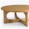 Arley Modern Classic Oak Wood Round Coffee Table