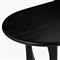 Arley Modern Classic Black Oak Wood Oval Dining Table - 84&quot;
