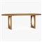 Arley Modern Classic Oak Wood Oval Dining Table - 84&quot;