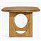 Arley Modern Classic Oak Wood Oval Dining Table - 84&quot;