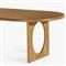 Arley Modern Classic Oak Wood Oval Dining Table - 84&quot;