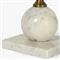 Misha Modern Classic White Marble Brass Iron Drink Table