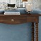 Thomas Updated Traditional Brown Wood Spindle Console Table