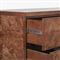 Briella Modern Classic Dark Brown Burl Wood Dresser
