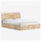 Briella Modern Classic Light Brown Burl Wood Bed - Queen