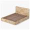 Briella Modern Classic Light Brown Burl Wood Bed - Queen