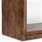 Briella Modern Classic Dark Brown Burl Wood Console Table
