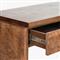 Briella Modern Classic Dark Brown Burl Wood Console Table