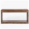 Briella Modern Classic Dark Brown Burl Wood Console Table