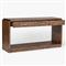 Briella Modern Classic Dark Brown Burl Wood Console Table