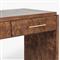 Briella Modern Classic Dark Brown Burl Wood Console Table