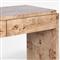 Briella Modern Classic Light Brown Burl Wood Console Table