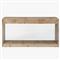 Briella Modern Classic Light Brown Burl Wood Console Table