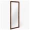 Briella Modern Classic Dark Brown Burl Wood Full Length Floor Mirror