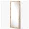 Briella Modern Classic Light Brown Burl Wood Full Length Floor Mirror