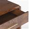 Briella Modern Classic Dark Brown Burl Wood Nightstand