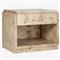 Briella Modern Classic Light Brown Burl Wood Nightstand
