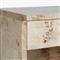 Briella Modern Classic Light Brown Burl Wood Nightstand