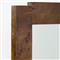 Briella Modern Classic Dark Brown Burl Wood Rectangular Wall Mirror