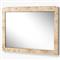 Briella Modern Classic Light Brown Burl Wood Rectangular Wall Mirror